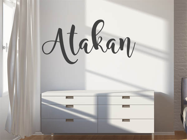 Wandtattoo Atakan in Handschrift