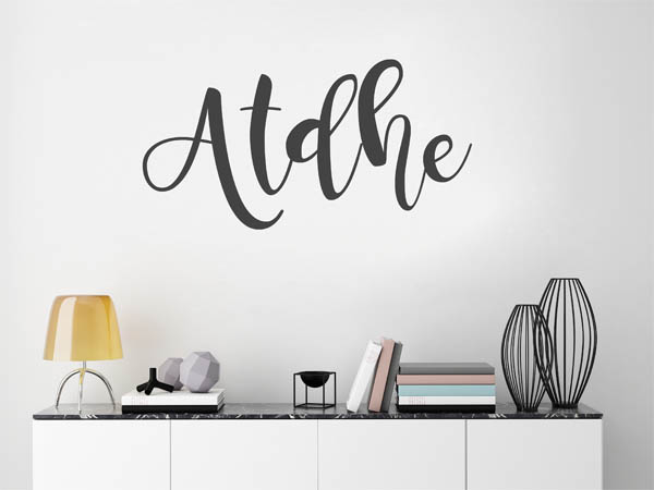 Wandtattoo Atdhe in Handschrift