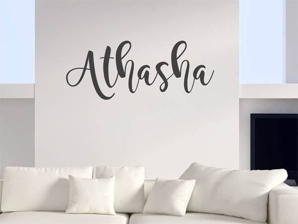 Wandtattoo Athasha in Handschrift
