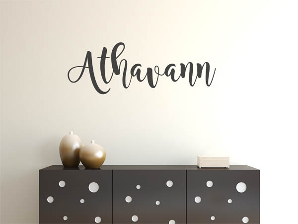 Wandtattoo Athavann in Handschrift
