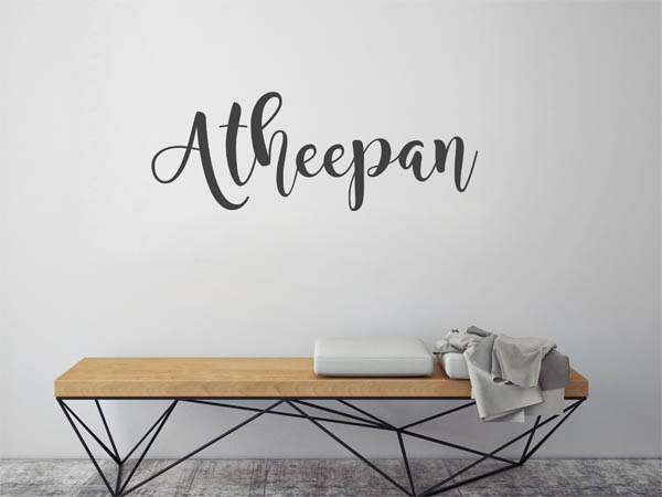 Wandtattoo Atheepan in Handschrift