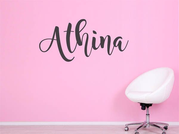 Wandtattoo Athina in Handschrift
