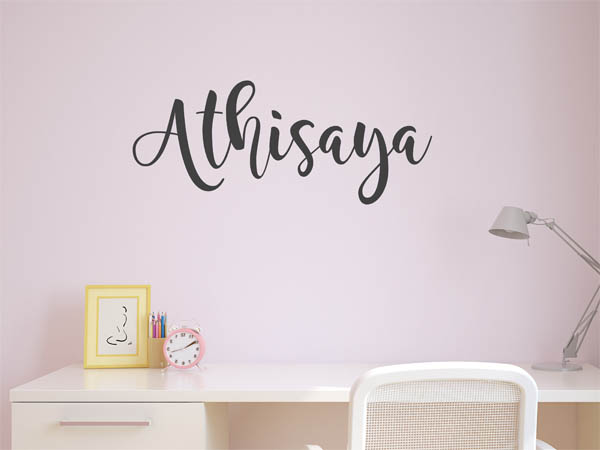 Wandtattoo Athisaya in Handschrift