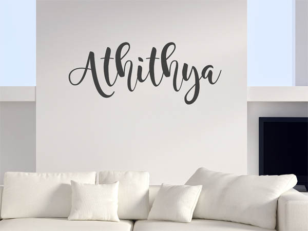 Wandtattoo Athithya in Handschrift