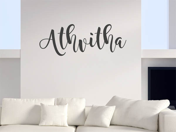 Wandtattoo Athvitha in Handschrift
