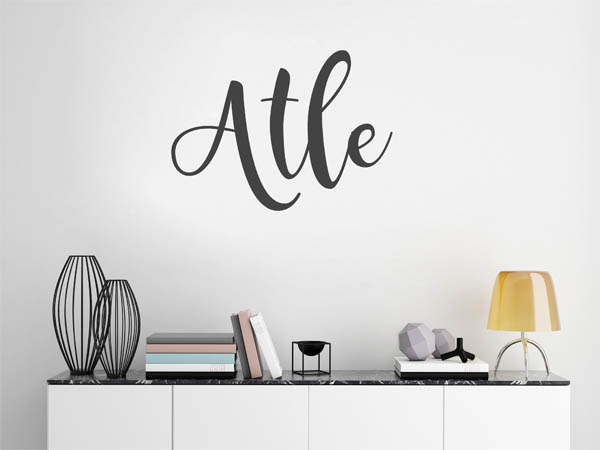 Wandtattoo Atle in Handschrift