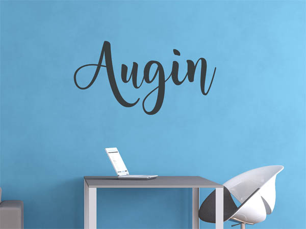 Wandtattoo Augin in Handschrift