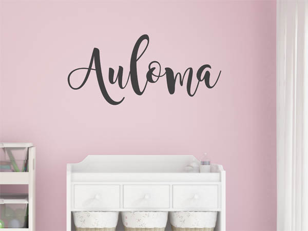 Wandtattoo Auloma in Handschrift