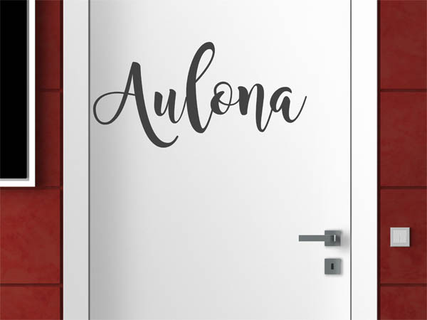Wandtattoo Aulona in Handschrift