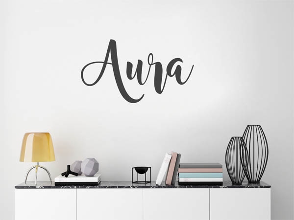 Wandtattoo Aura in Handschrift