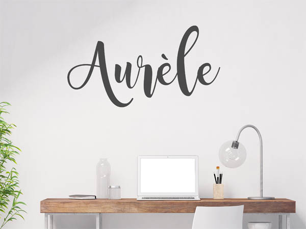 Wandtattoo Aurèle in Handschrift