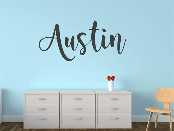 Wandtattoo Austin in Handschrift