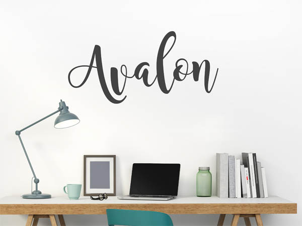 Wandtattoo Avalon in Handschrift