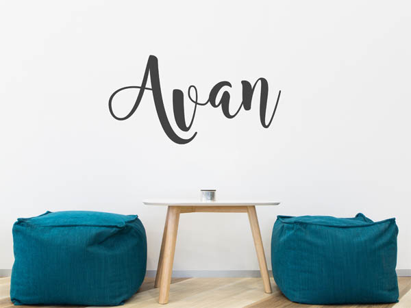 Wandtattoo Avan in Handschrift