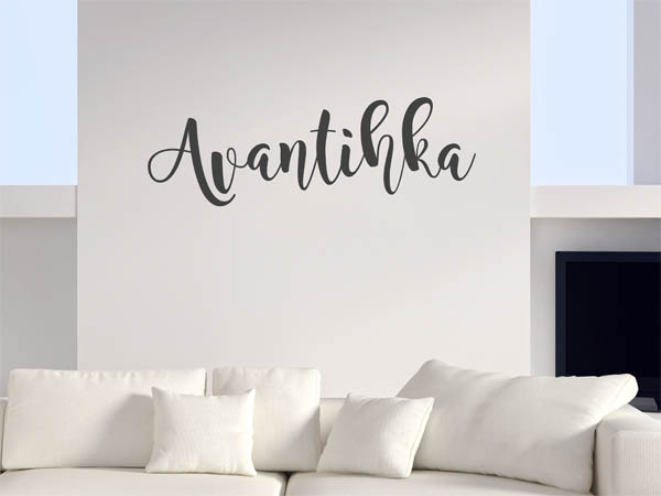 Wandtattoo Avantihka in Handschrift