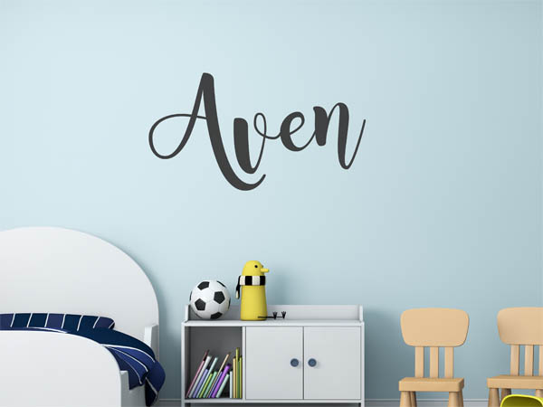 Wandtattoo Aven in Handschrift