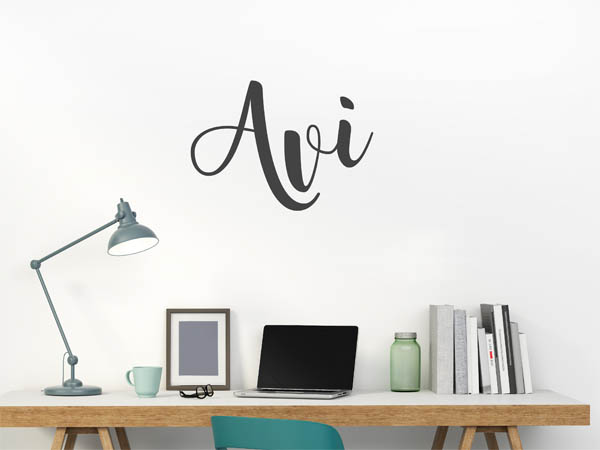 Wandtattoo Avi in Handschrift