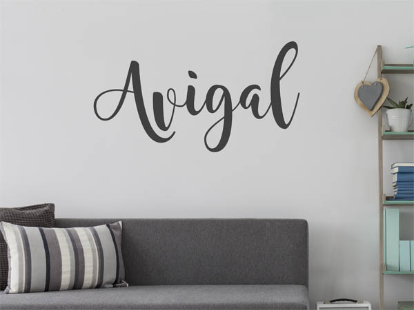 Wandtattoo Avigal in Handschrift