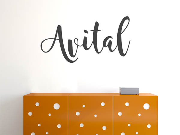Wandtattoo Avital in Handschrift