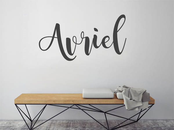 Wandtattoo Avriel in Handschrift