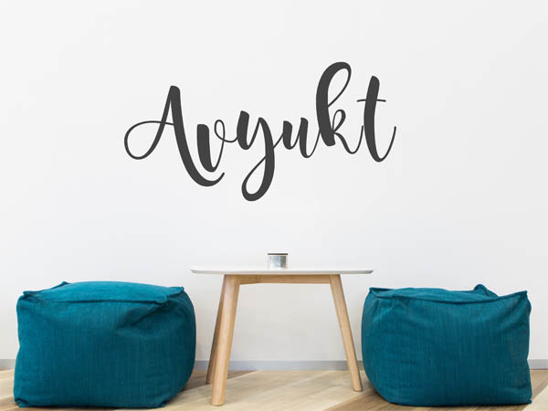 Wandtattoo Avyukt in Handschrift