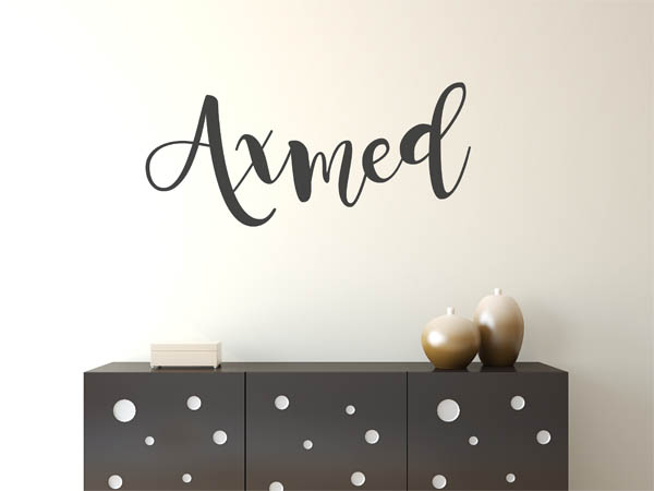 Wandtattoo Axmed in Handschrift