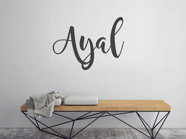Wandtattoo Ayal in Handschrift