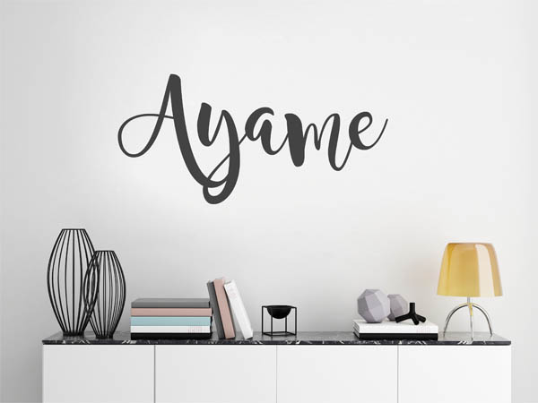 Wandtattoo Ayame in Handschrift