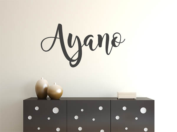 Wandtattoo Ayano in Handschrift