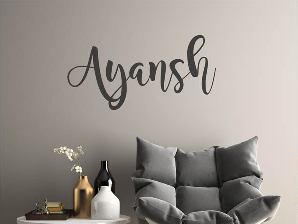 Wandtattoo Ayansh in Handschrift