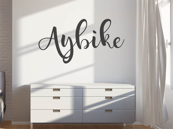 Wandtattoo Aybike in Handschrift