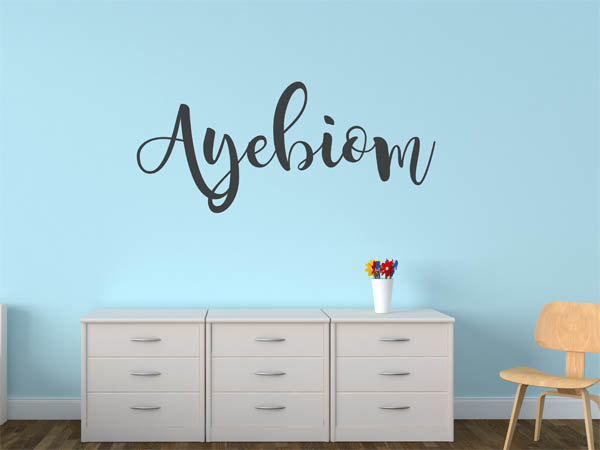 Wandtattoo Ayebiom in Handschrift
