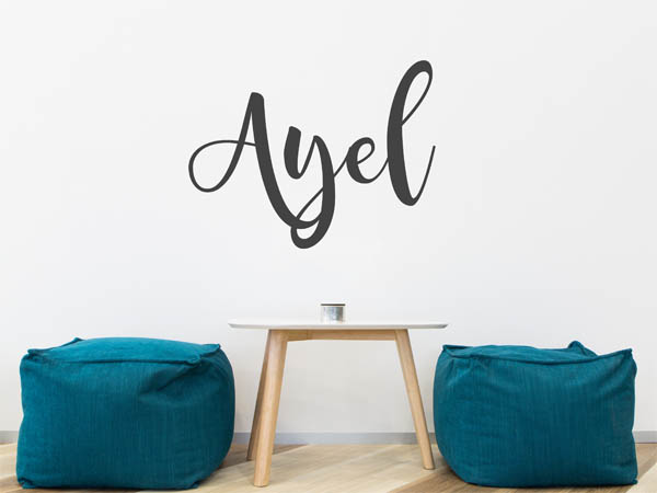 Wandtattoo Ayel in Handschrift