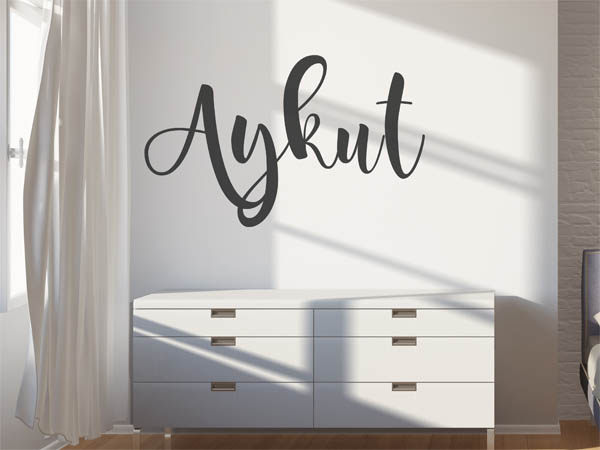 Wandtattoo Aykut in Handschrift