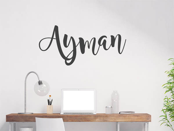 Wandtattoo Ayman in Handschrift