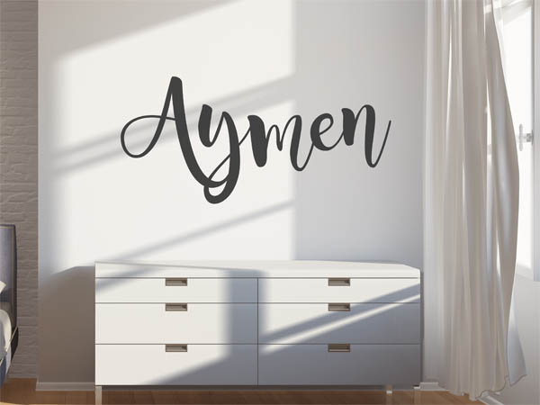 Wandtattoo Aymen in Handschrift