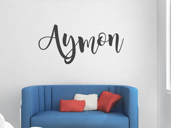 Wandtattoo Aymon in Handschrift