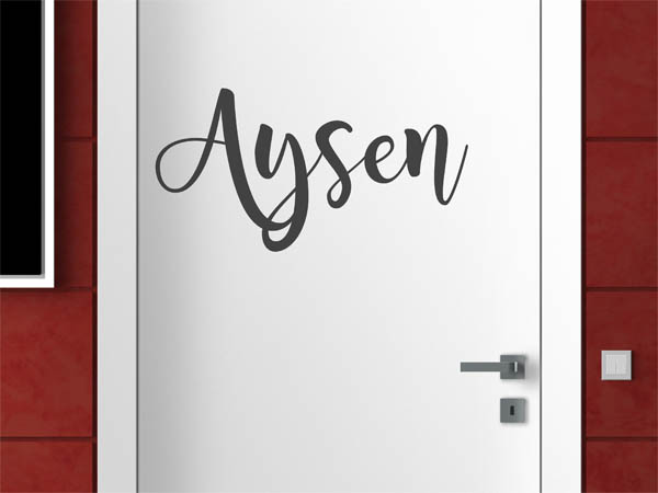 Wandtattoo Aysen in Handschrift