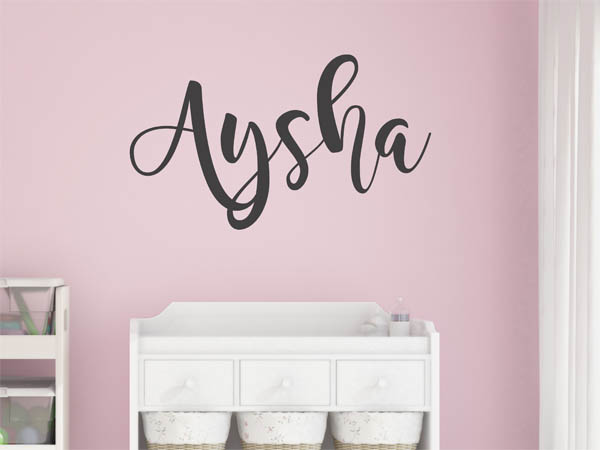 Wandtattoo Aysha in Handschrift