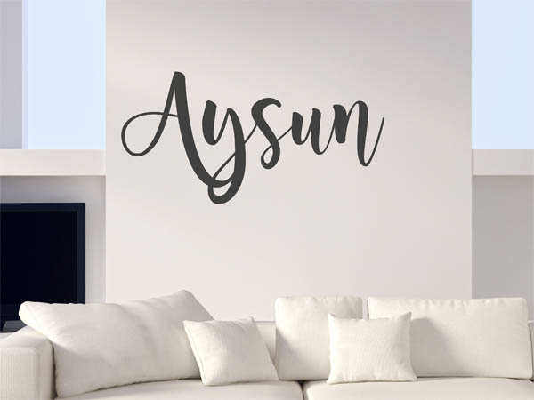 Wandtattoo Aysun in Handschrift