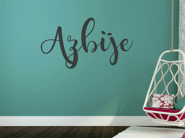 Wandtattoo Azbije in Handschrift