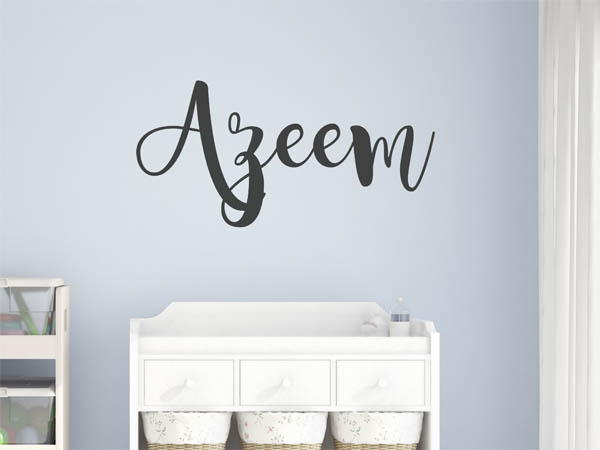 Wandtattoo Azeem in Handschrift