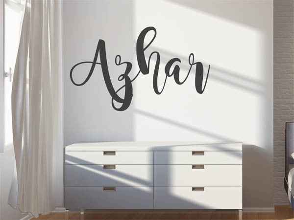 Wandtattoo Azhar in Handschrift