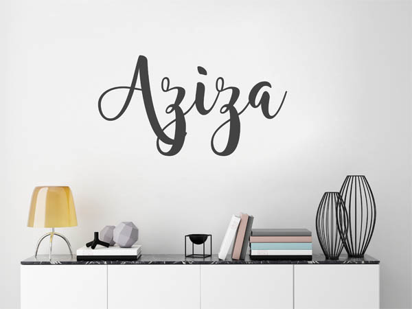 Wandtattoo Aziza in Handschrift