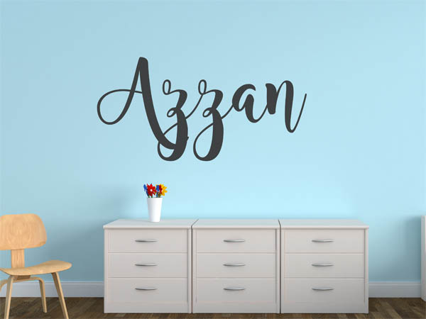 Wandtattoo Azzan in Handschrift