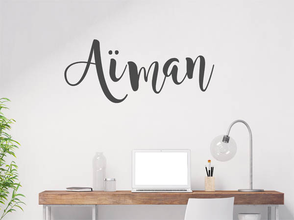 Wandtattoo Aïman in Handschrift