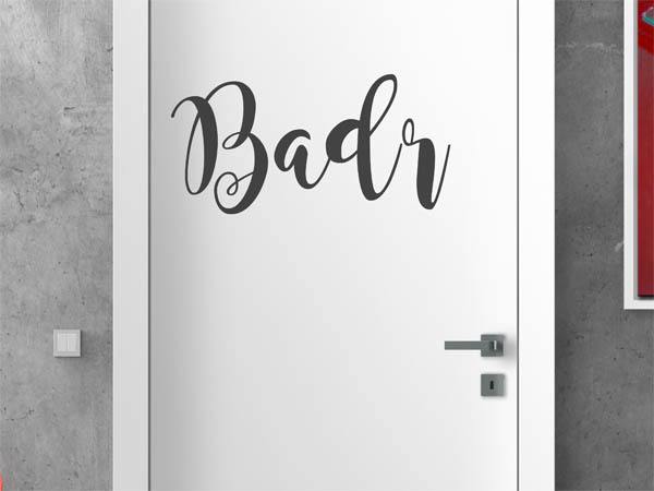 Wandtattoo Badr in Handschrift