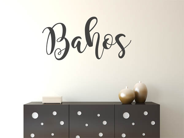 Wandtattoo Bahos in Handschrift