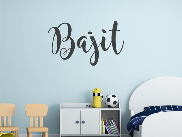 Wandtattoo Bajit in Handschrift