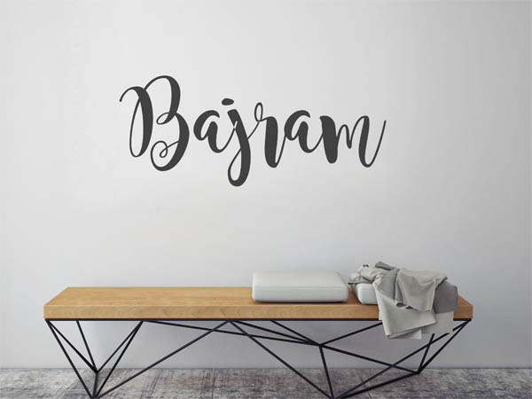 Wandtattoo Bajram in Handschrift